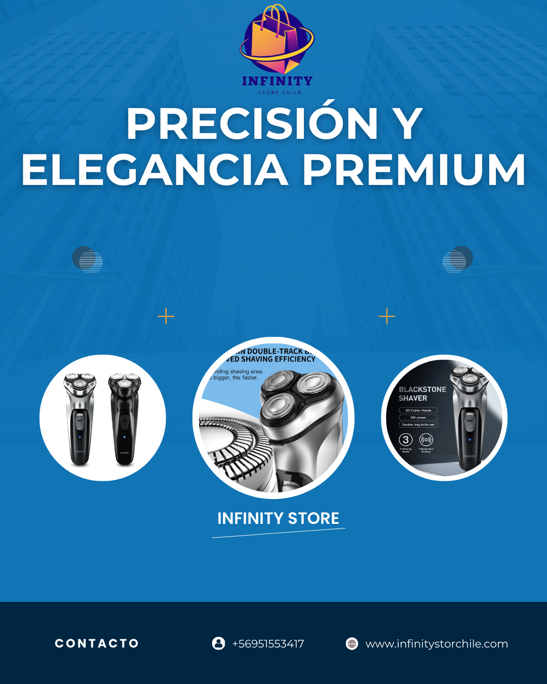 ELEGANCIA PREMIUM - [MAQUINA AFEITADORA TRIPLE NAVAJA FAST]