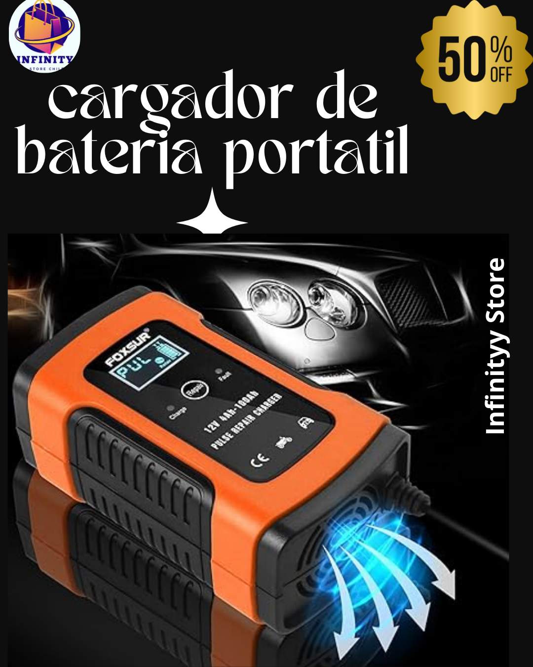 VOLTINFINITO [CARGADOR DE BATERIAS PARA AUTO]